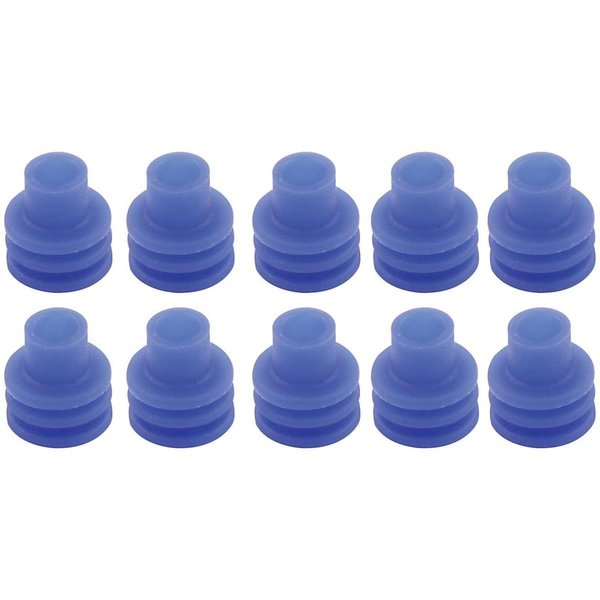 Allstar Weather Pack Connector 12 Gauge Seals; Blue, 10PK ALL76283